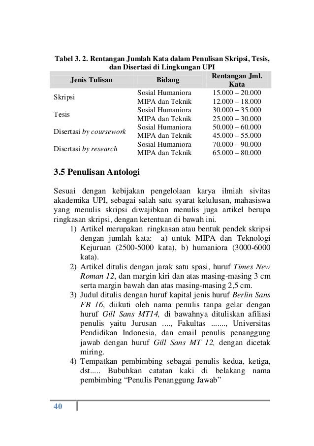Pedoman penulisan karya ilmiah upi tahun 2014