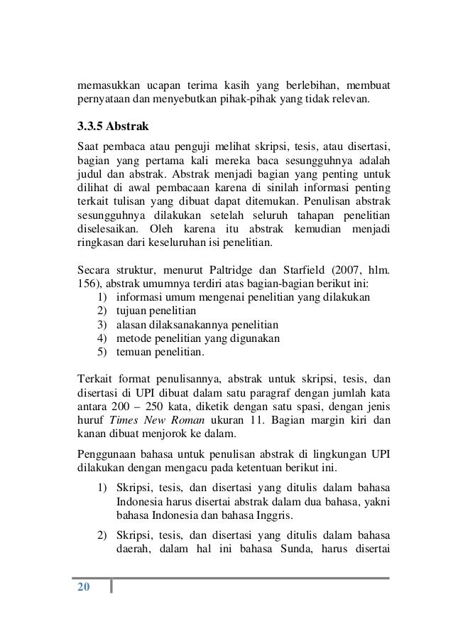 Pedoman penulisan karya ilmiah upi tahun 2014