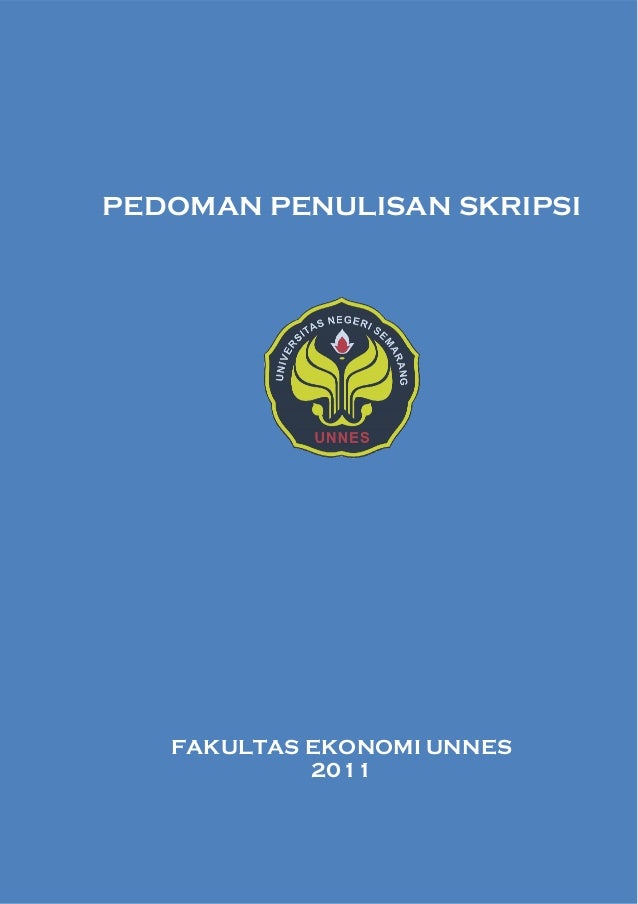 Pedoman Penulisan Skripsi Feunnes 2011