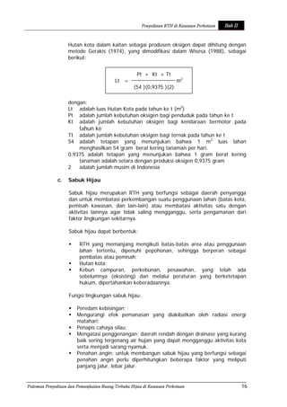 Pedoman Rth Pedoman penyediaan dan pemanfaatan ruang terbuka hijau di kawasan ...