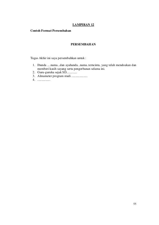 Pedoman penyusunan tugas akhir 2016