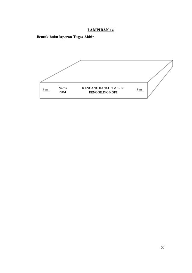 Pedoman penyusunan tugas akhir 2016