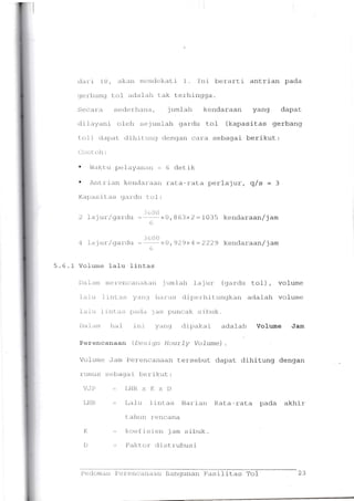 Pedoman Perencanaan Bangunan Fasilitas Tol