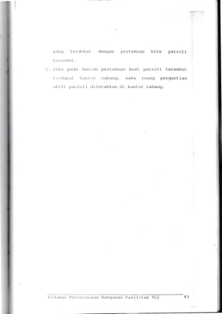 Pedoman Perencanaan Bangunan Fasilitas Tol