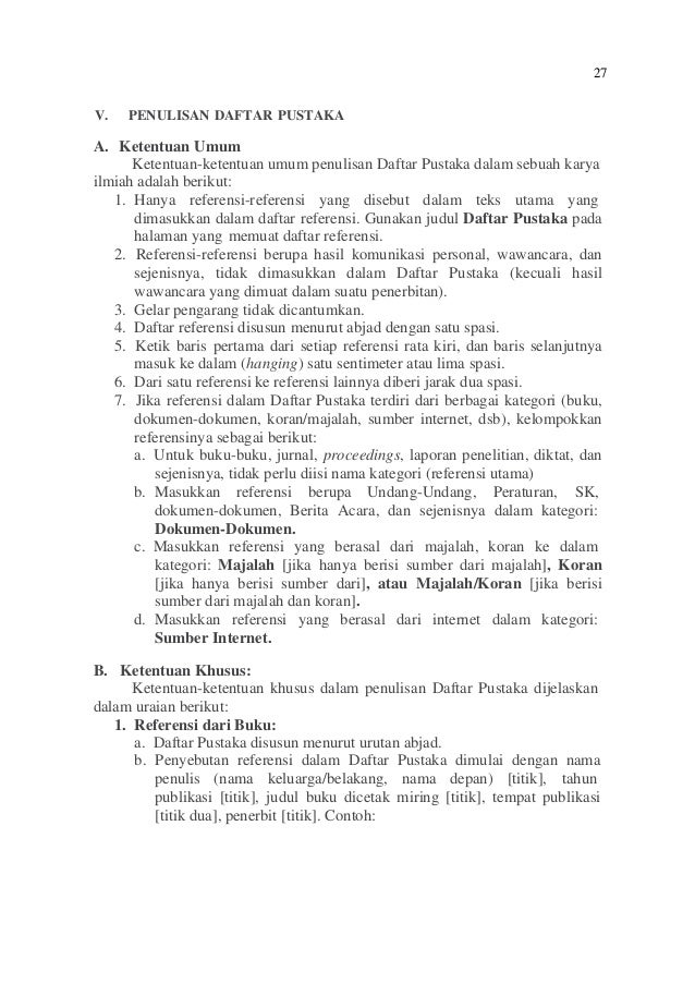 Pedoman Penulisan Karya Ilmiah
