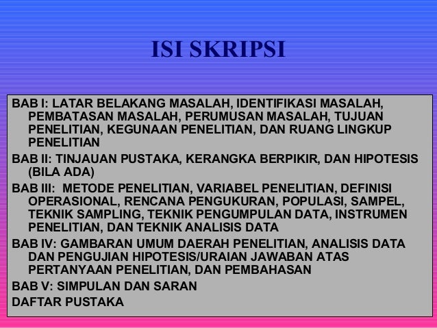 Metode Penelitian Skripsi Definisi Dan Tinjauan Singkat 