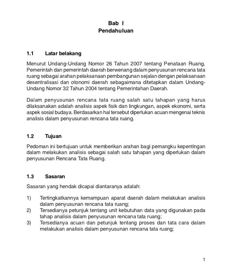 Pedoman teknis analisis aspek fisik dan lingkungan 