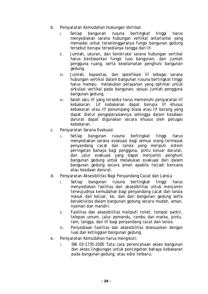 Pedoman teknis pembangunan rumah susun sederhana 