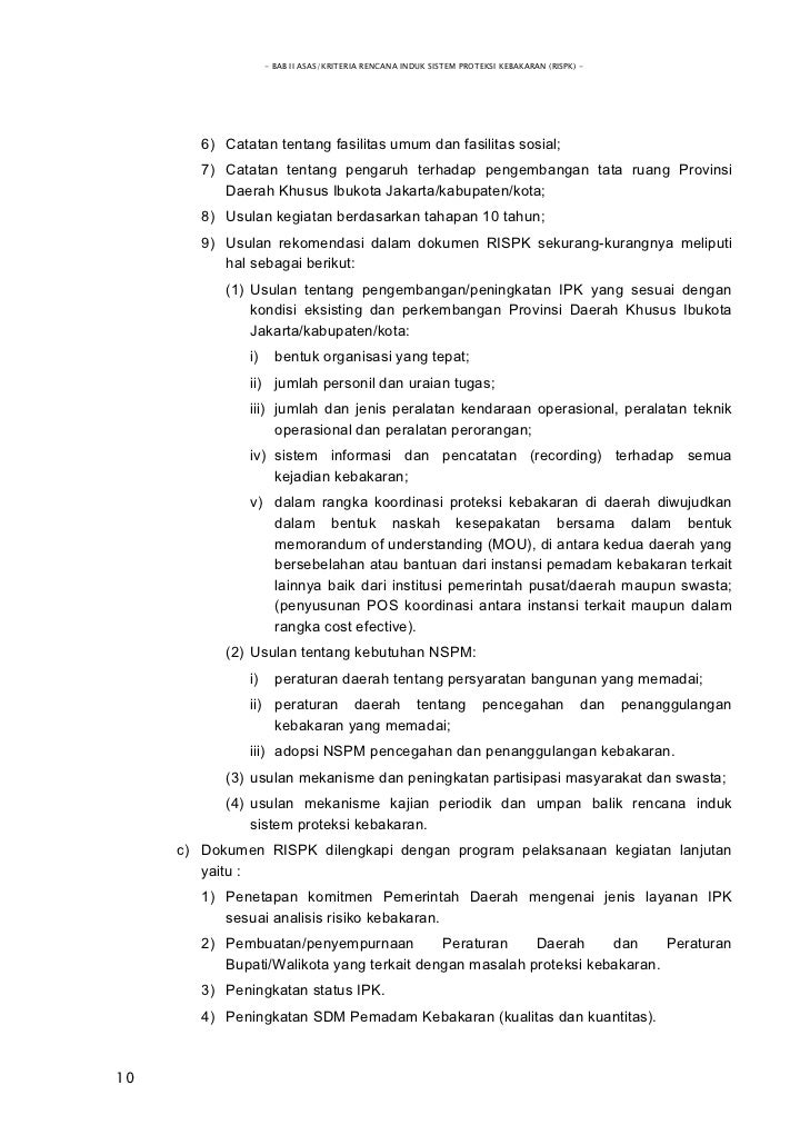Pedoman teknis penyusunan rencana induk sistem proteksi 