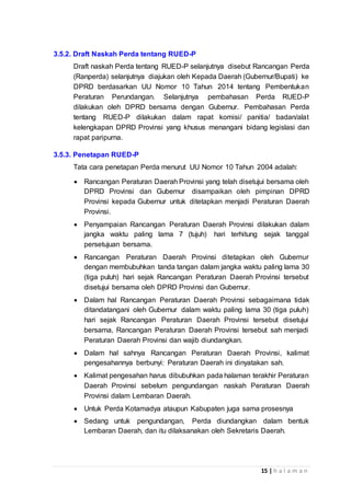 PEDOMAN TEKNIS PENYUSUNAN RUED PROVINSI | DOCX