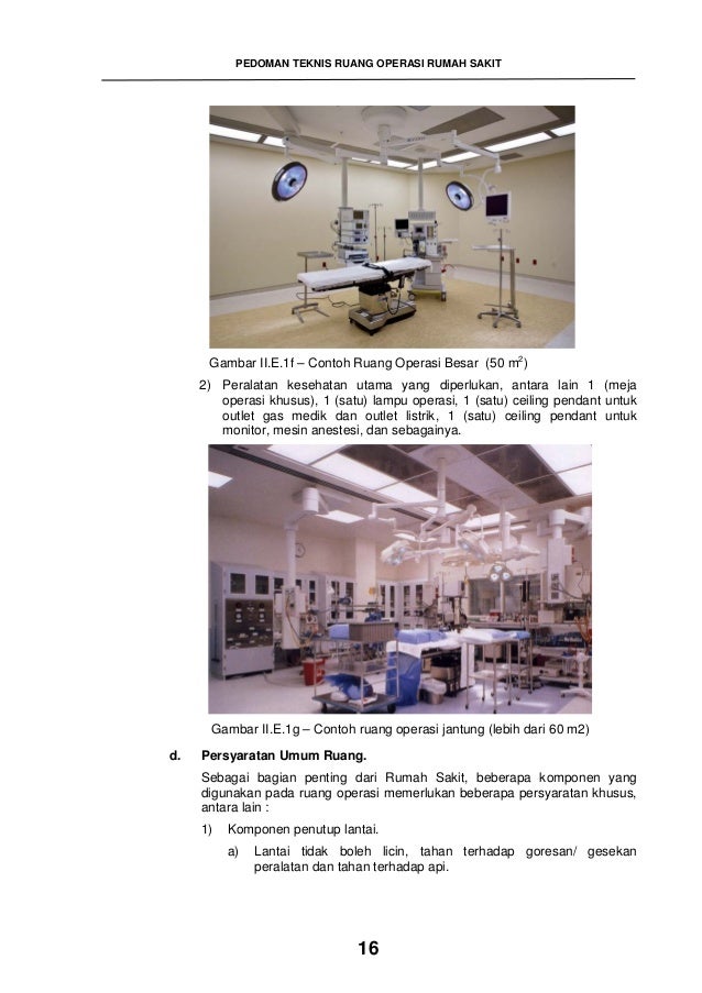Pedoman teknis ruang operasi complete Pedoman teknis ruang operasi complete