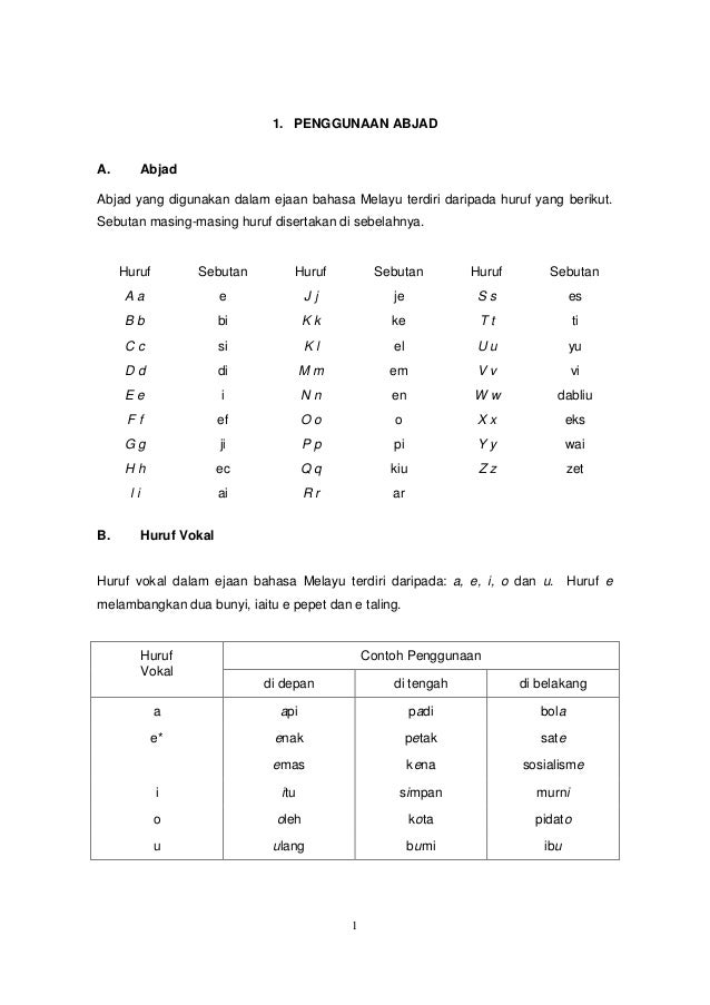 Pedoman Umum Ejaan Bm