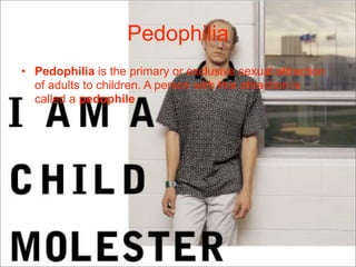 Pedophilia & The Internet