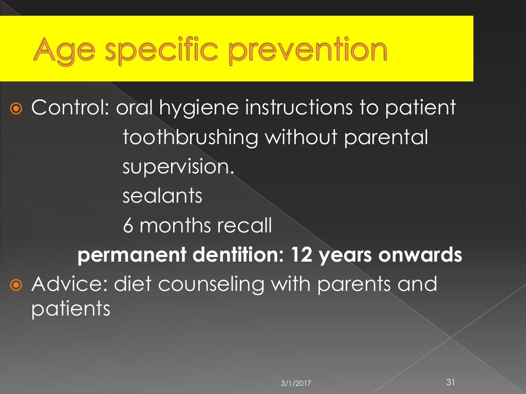 EARLY CHILDHOOD CARIES AND NURSING BOTTLE CARIES