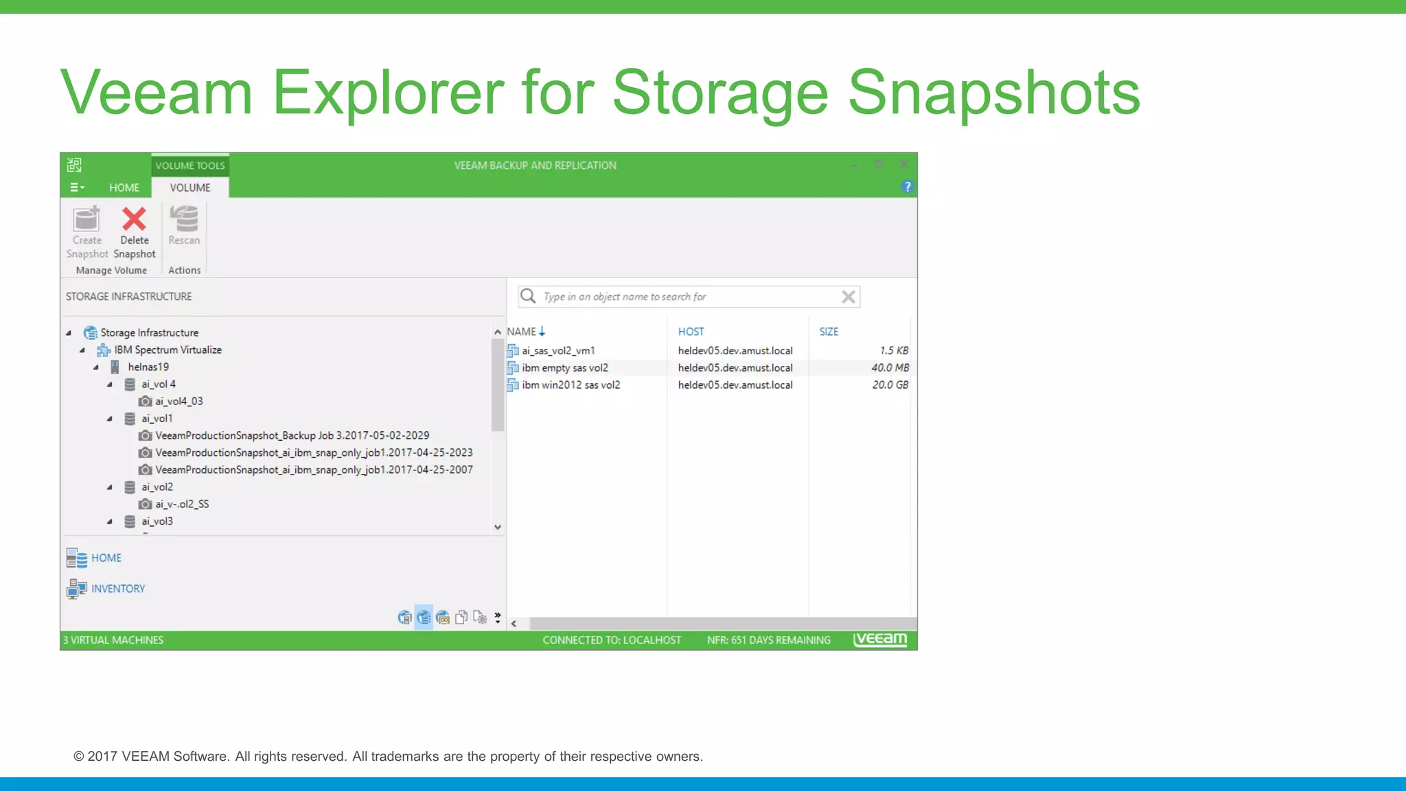 Veeam Explorer for Storage Snapshots
 