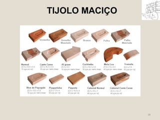 18 
TIJOLO MACIÇO 
 