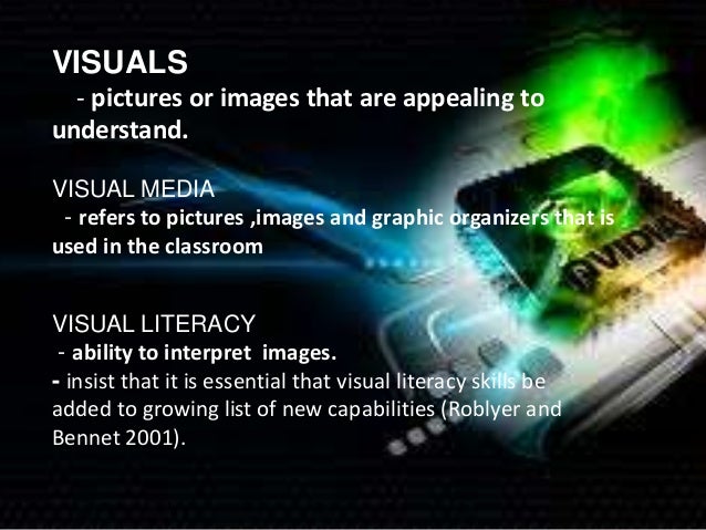 Chapter 8: Visuals and Visual Media