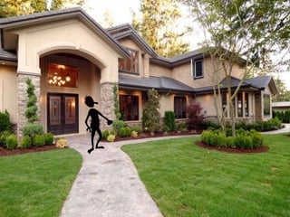 El muchacho 
buscando a su perro 
desesperado lo 
empezó a llamar 
 