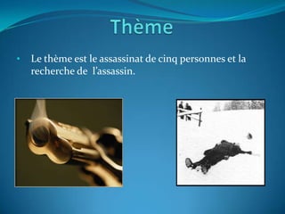 OpinionPersonnelleC’est le meilleurlivre d’ assassinats que  j’ailudepuislongtemps. C’est un livredistrayant, intéressant, curieux et facile à lire. C’est un  très bon livre.Fin