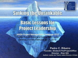 Pedro ribeiro-sinking the unsinkable