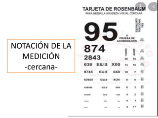 NOTACIÓN DE LA
MEDICIÓN
-cercana-
 