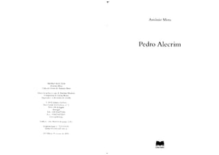 Pedro alecrim - Livro