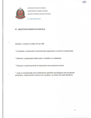 Plano Gestão Prof Pedro Elias