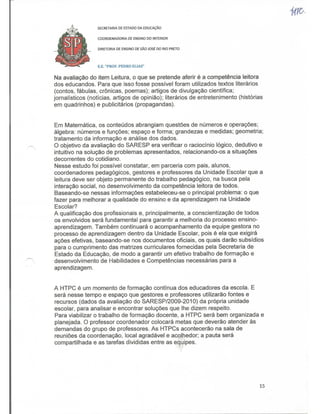 Plano Gestão Prof Pedro Elias