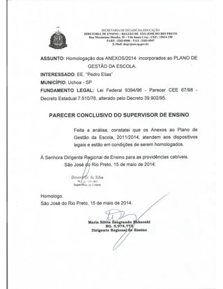 Plano Gestão Prof Pedro Elias