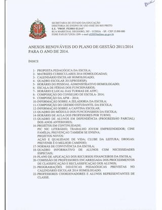 Plano Gestão Prof Pedro Elias