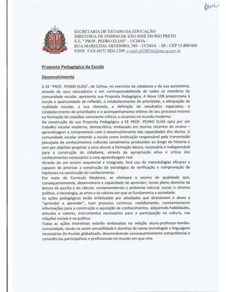 Plano Gestão Prof Pedro Elias