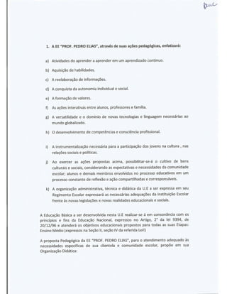 Plano Gestão Prof Pedro Elias