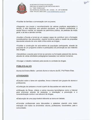 Plano Gestão Prof Pedro Elias