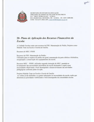 Plano Gestão Prof Pedro Elias