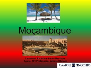 Moçambique
Leonardo, Ricardo e Pedro Henrique
Turma: 501 Professora: Juliana Câmara
 
