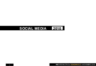 WIZ INTERACTIVE ● CIDADANIA 2.0 ● NOVEMBRO 20101
SOCIAL MEDIA 2010
 