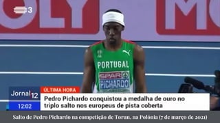 Salto de Pedro Pichardo na competição de Torun, na Polónia (7 de março de 2021)
 