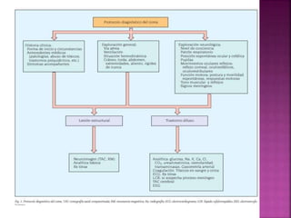 Deterioro rostrocaudal y estado de coma