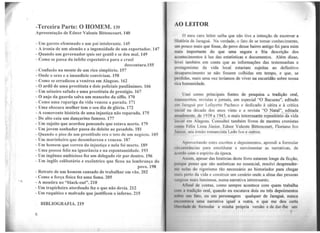 ,.
-Terceira Parte: O HOMEM. 139
Apresentação de Ednor Valente Bittencourt. 140
- Um garoto efeminado e um pai intolerante. 145
- A ironia de um alemão e a ingenuidade de um exportador. 147
- Quando um governador quis ser gentil e se deu mal. 149
- Como se passa da infeliz expectativa para a cruel
desventura.155
- Confusão na mente de um rico simplório. 157
- Onde o sexo e a imundície conviviam. 158
- Como se erradicou a venérea em Alagoas. 162
- O ardil de uma prostituta e dois policiais pusilânimes. 166
- Um seixeiro safado e uma prostituta de prestígio. 167
- O anjo da guarda salva um mancebo da síflis. 170
- Como uma rapariga da vida venceu a parada. 171
- Uma obscura mulher tem o seu dia de glória. 172
- A comovente história de uma injustiça não reparada. 175
- Do alto caiu um dançarino famoso. 177
- Um sujeito que acordou pensando que estava morto. 179
- Um jovem sonhador passa do deleite ao pesadelo. 181
- Quando o piso de um prostíbulo era o teto de um negócio. 185
- Um marinheiro que desembarcou e venceu. 187
- Um homem que correu da injustiça e nela foi morto. 189
- Uma pessoa feliz na ignorância e na espontaneidade. 193
- Um ingênuo ambicioso fez um delegado rir por dentro. 196
- Um inglês celibatário e excêntrico que ficou na lembrança do
povo. 198
- Retrato de um homem cansado de trabalhar em vão. 202
- Como a força física fez uma fama. 205
- A mentira no "black-out". 210
- Um trapicheii:-o atordoado fez o que não devia. 212
- Um raquítico e malvado que justificou o inferno. 215
BIBLIOGRAFIA. 219
6
AO LEITOR
O meu caro leitor saiba que não tive a intenção de escrever a
1la~tória de Jaraguá. Na verdade, o fato de se tomar conhecimento,
um pouco mais que fosse, do povo desse bairro antigo foi para mim
111nis importante do que uma segura e fria descrição dos
ucontccimentos à luz das estatísticas e documentos. Além disso,
ll•vci também em conta que as informações das testemunhas e
p1otagonistas da vida local estariam sujeitas ao definitivo
desoparecimento se não fossem colhidas em tempo, e que, se
perdidas, mais uma vez teríamos de viver na escuridão sobre nossa
1h n humanidade.
Usei como principais fontes de pesquisa a tradição oral,
111111u1scritos. revistas e jornais, em especial ·'o Bacurau'', editado
c111 J,1rnguá por Lafayctte Pacheco e dedicado à sátira e à crítica
11i.::i11l na década dos anos vinte e a revista '~O ~atai", editada
11111111lmcnte, de 1939 a 1945, o mais interessante repositório da vida
11l'i11I cm Alagoas. C~nsultei também livros de mestres cronistas
t1111m Félix Lima Júnior, Ednor Valente Bittencourt, Floriano Ivo
l1111u11 . seu irmão romancista Ledo Ivo e outros.
1p1uvcitando estes escritos e depoimentos. aprendi a formular
~h 1111!.t11ncias para emoldurar e movimentar as narrativas, de
1 111d11 mm o espírito da época.
1hs1111, apesar das histórias deste livro estarem longe da ficção,
pc11q1tl' penso que são autênticas no essencial, resolvi desprender-
""' 11d11s do rigorismo tão necessário ao historiador para chegar
111111.. perto da vida e construir um cenário onde a alma das pessoas
111 p110,t.' 111Uis luminosa, numa narrativa intere5sante. ·
Al11111I de contas, como sempre acontece com quem trabalha
l:lllll 11 trndição oral, quando eu escutava dois ou três depoimentos
Nohrc um fnto, ou um personagem qualquer de Jaraguá, nunca
11._n111ruv11 uma narrativa igual a outra, o que me deu certa.
llhcHtndc de formular a minha própria versão e de dar-lhe um
7
 