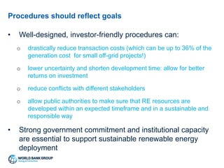 The Policy and Regulatory Framework for Renewable Energy | PPTX