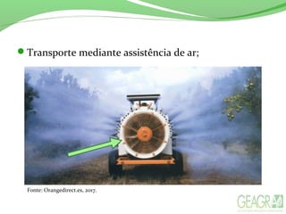 Transporte mediante assistência de ar;
Fonte: Orangedirect.es, 2017.
 