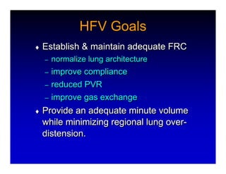 High Frequency Ventillation