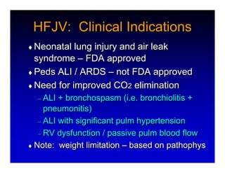 High Frequency Ventillation
