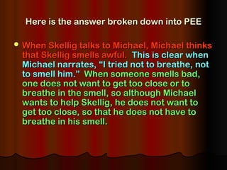 Pee Answer Method Power point presentation about the PEE method | PPT