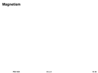 Magnetism
PEE-102A U-I, L-3 10 / 28
 