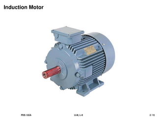 Induction Motor
PEE-102A U-III, L-9 2 / 15
 