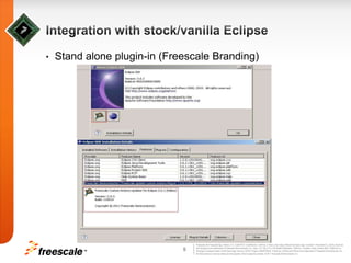 Integration with stock/vanilla EclipseStand alone plugin-in (Freescale Branding)