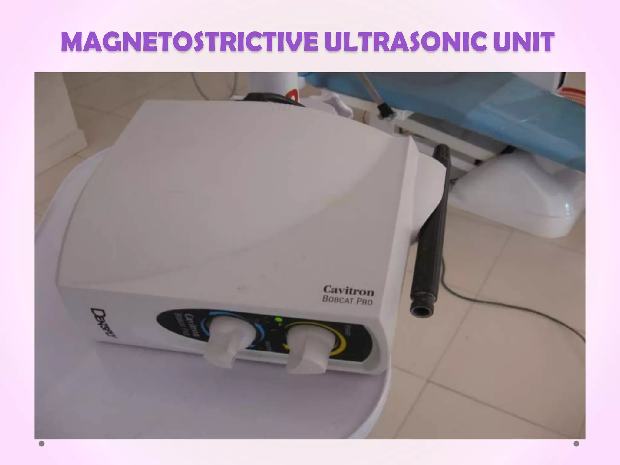 MAGNETOSTRICTIVE ULTRASONIC UNIT
 