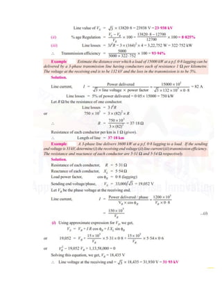 performance of transmission lines of long,medium and short length | PDF