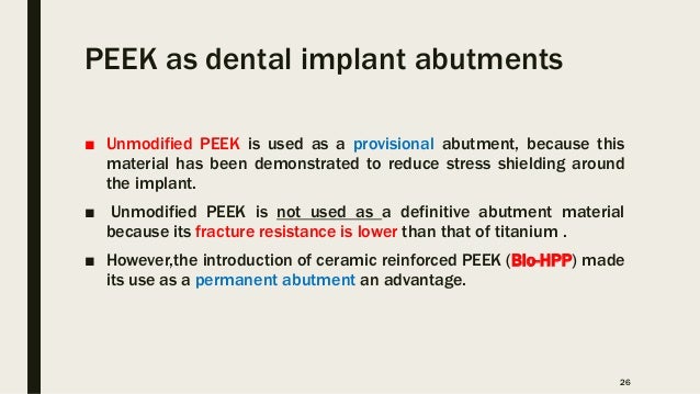 peek material in dentistry peek material in dentistry